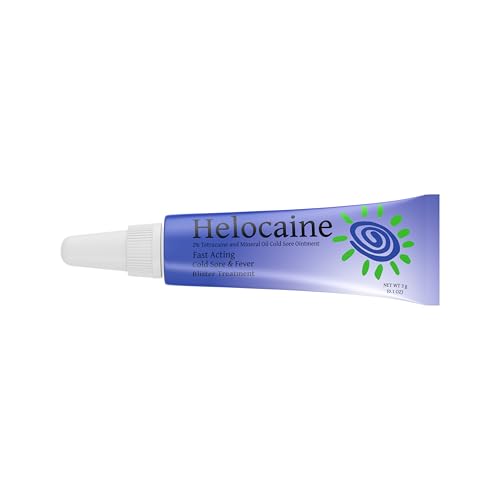 Helocaine aplicación de crema en interior de la boca para alivio puntual