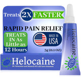Helocaine aplicación de crema en labios para alivio rápido del dolor