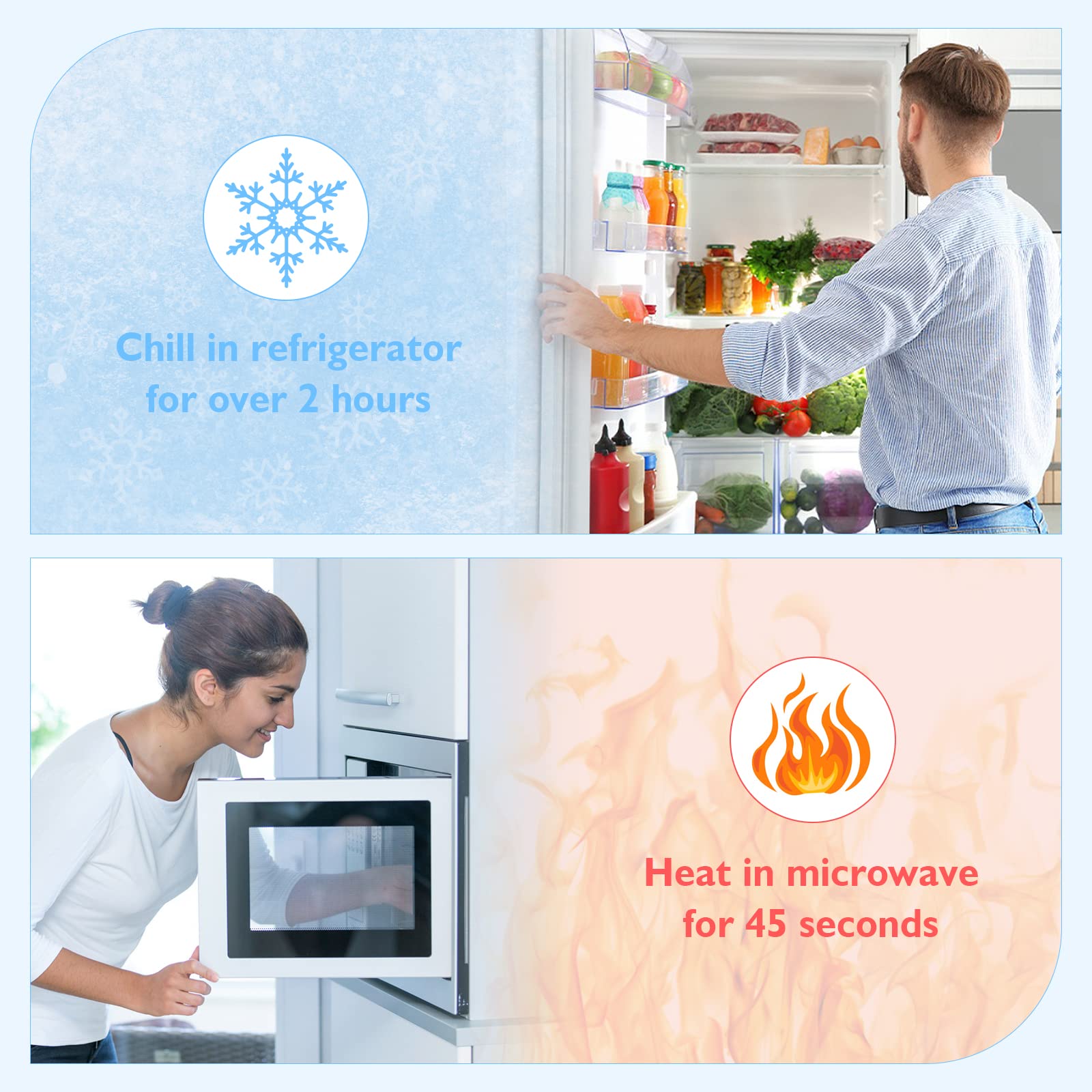 Helthrelife hielo-frio refrigerador para terapia refrescante.
