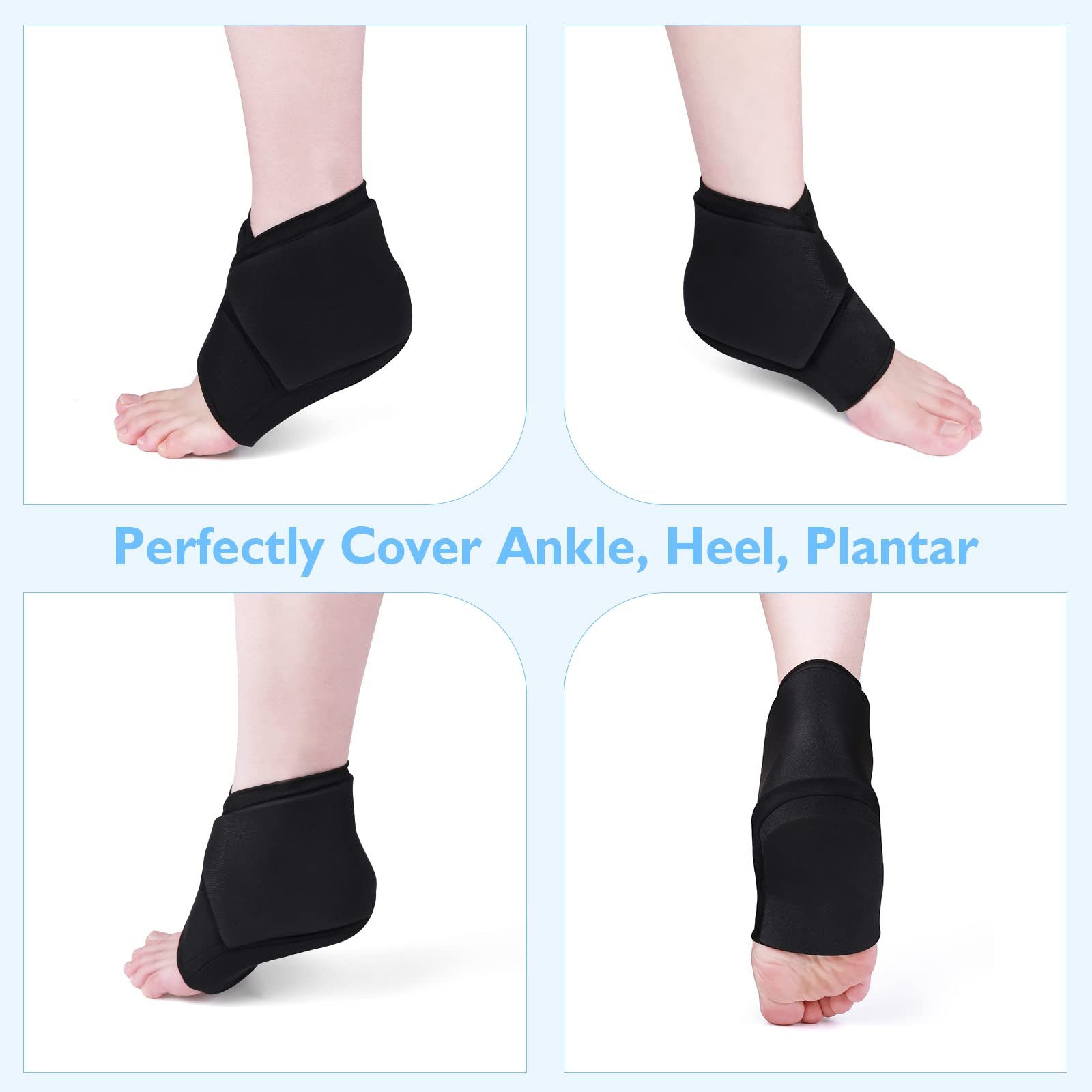 Helthrelife talón-hielo ajuste-velcro para fijación cómoda.