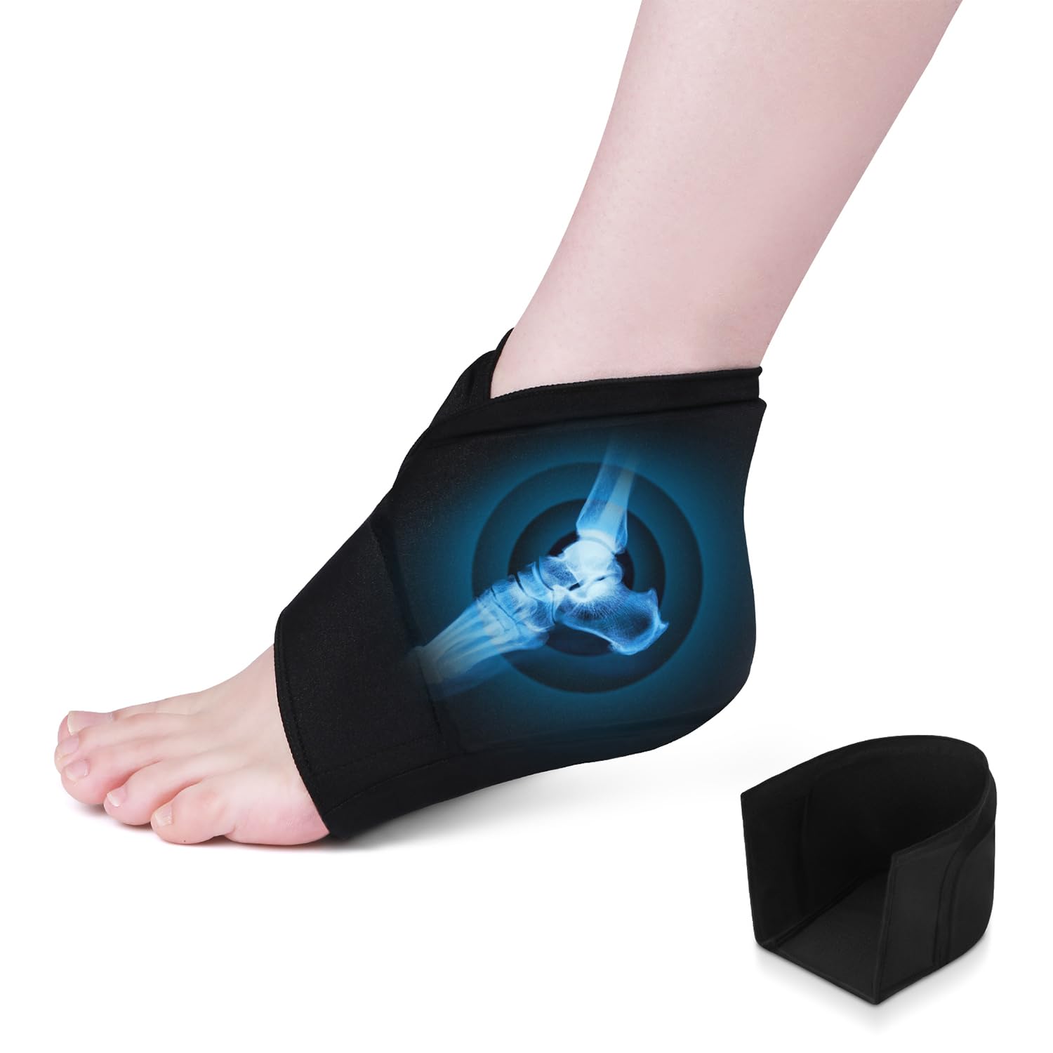 Helthrelife talón-hielo ergonómico para alivio localizado.