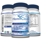 HemClear fórmula de acción dual para comodidad y apoyo vascular.