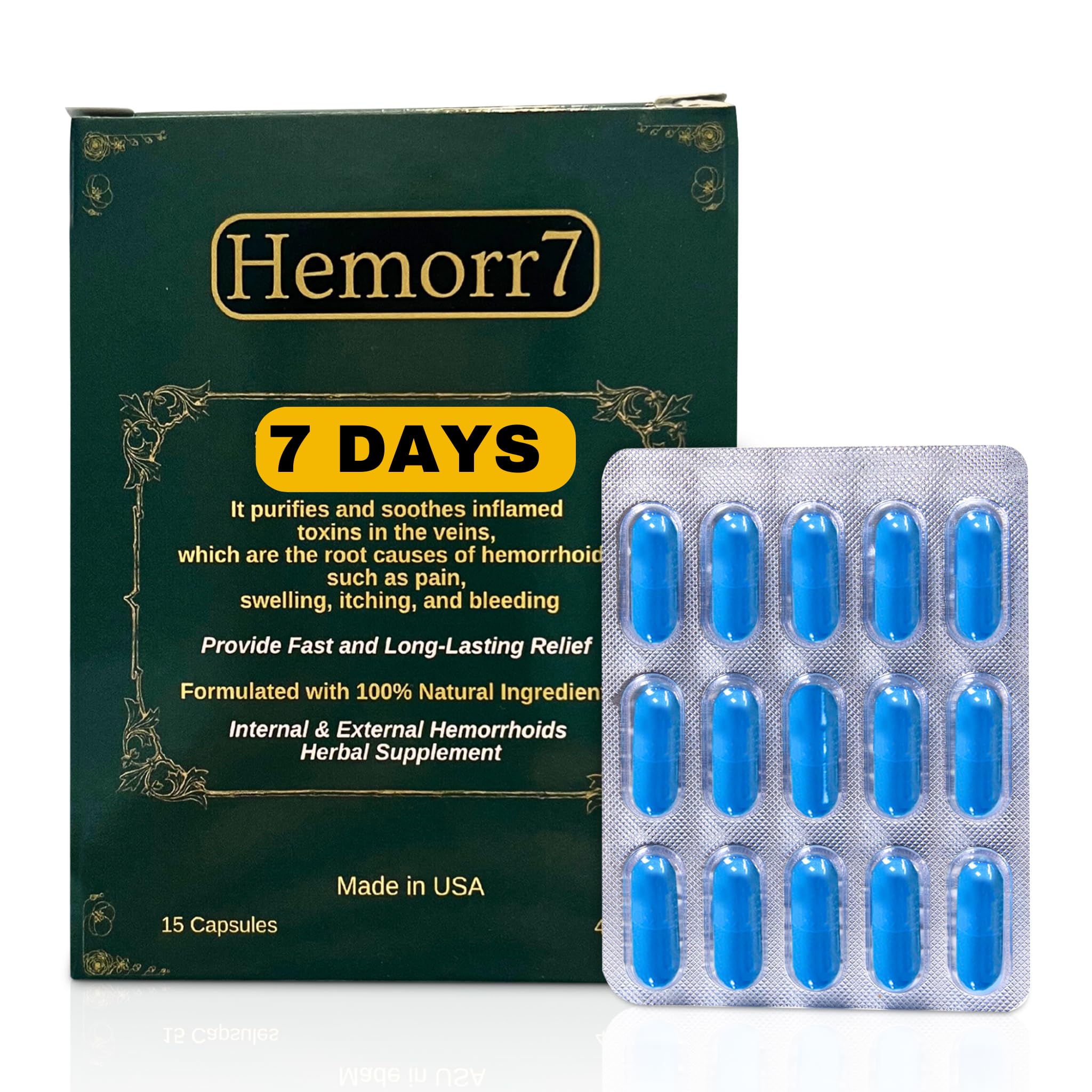Hemor7 información del producto en etiqueta para confianza