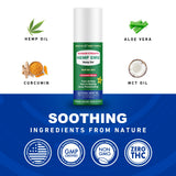 Hemp Emu Roll-On Gel: textura ligera para uso diario y confort inmediato.