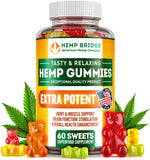 Gomitas de cáñamo HempBridge en envase elegante para snack diario y relajación.