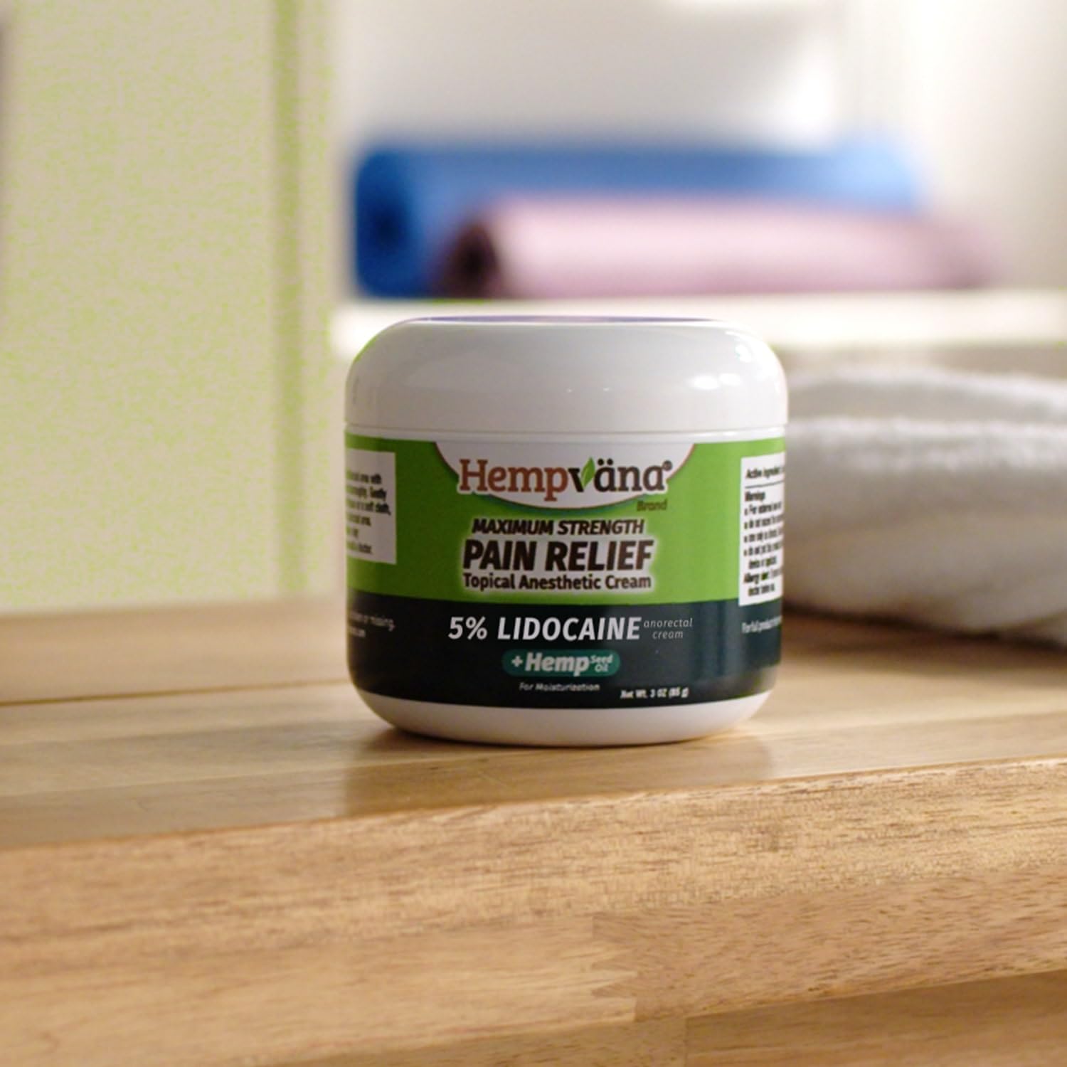 Hempvana crema no grasa para uso diario cómodo.