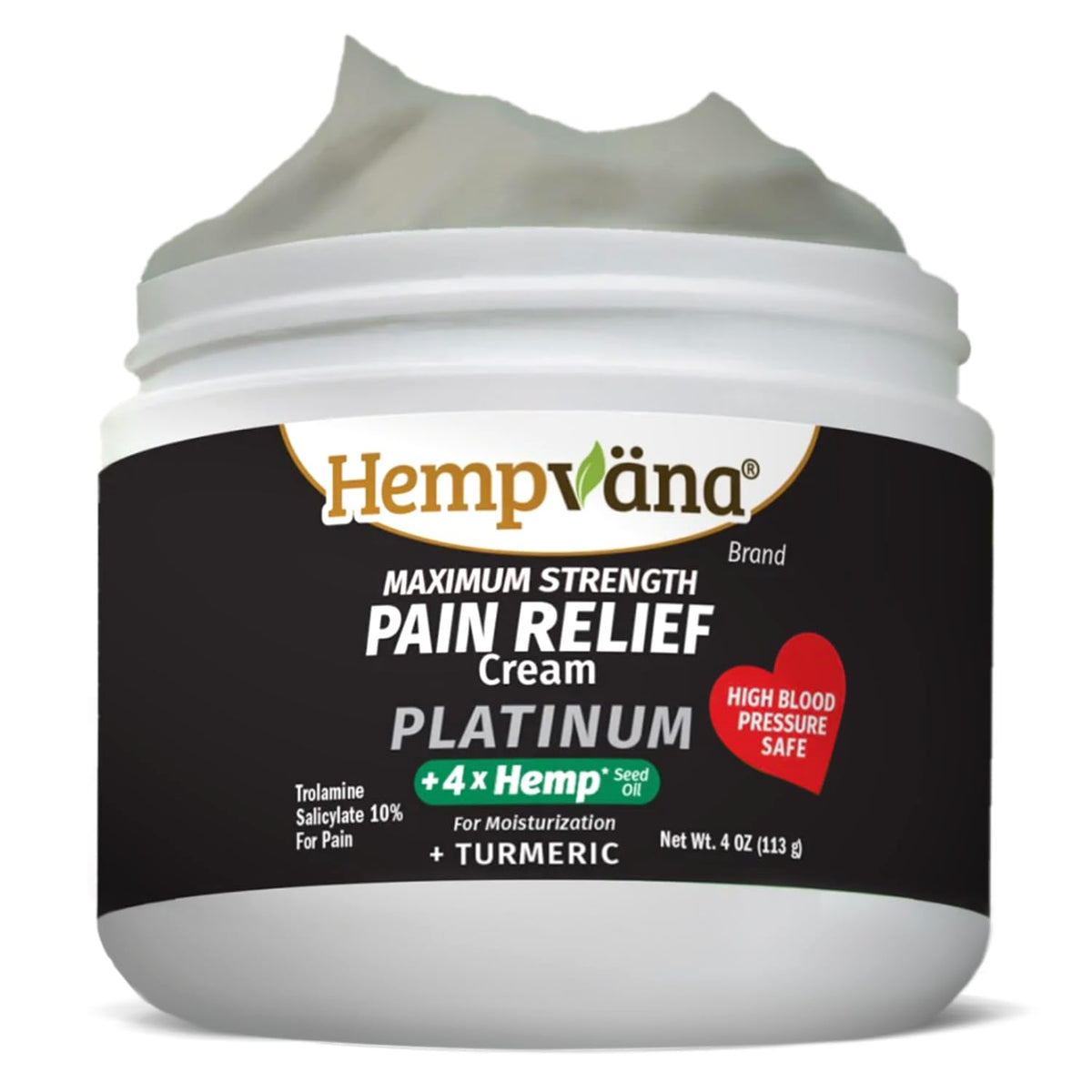 Hempvana Platinum crema alivio muscular para uso diario