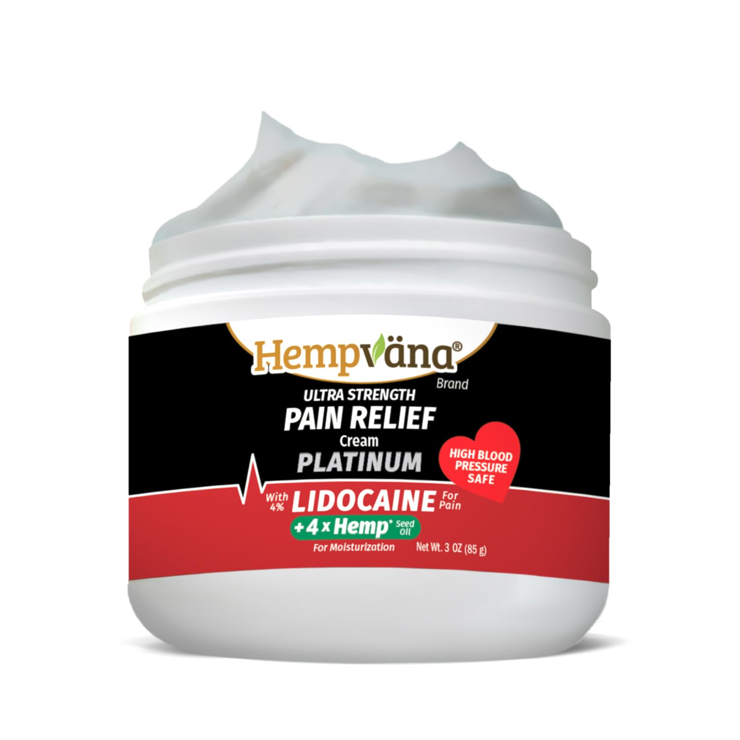 Hempvana Platinum Lidocaine: alivio rápido en la espalda, crema suave y no grasa