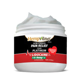Hempvana Platinum Lidocaine: alivio rápido en la espalda, crema suave y no grasa