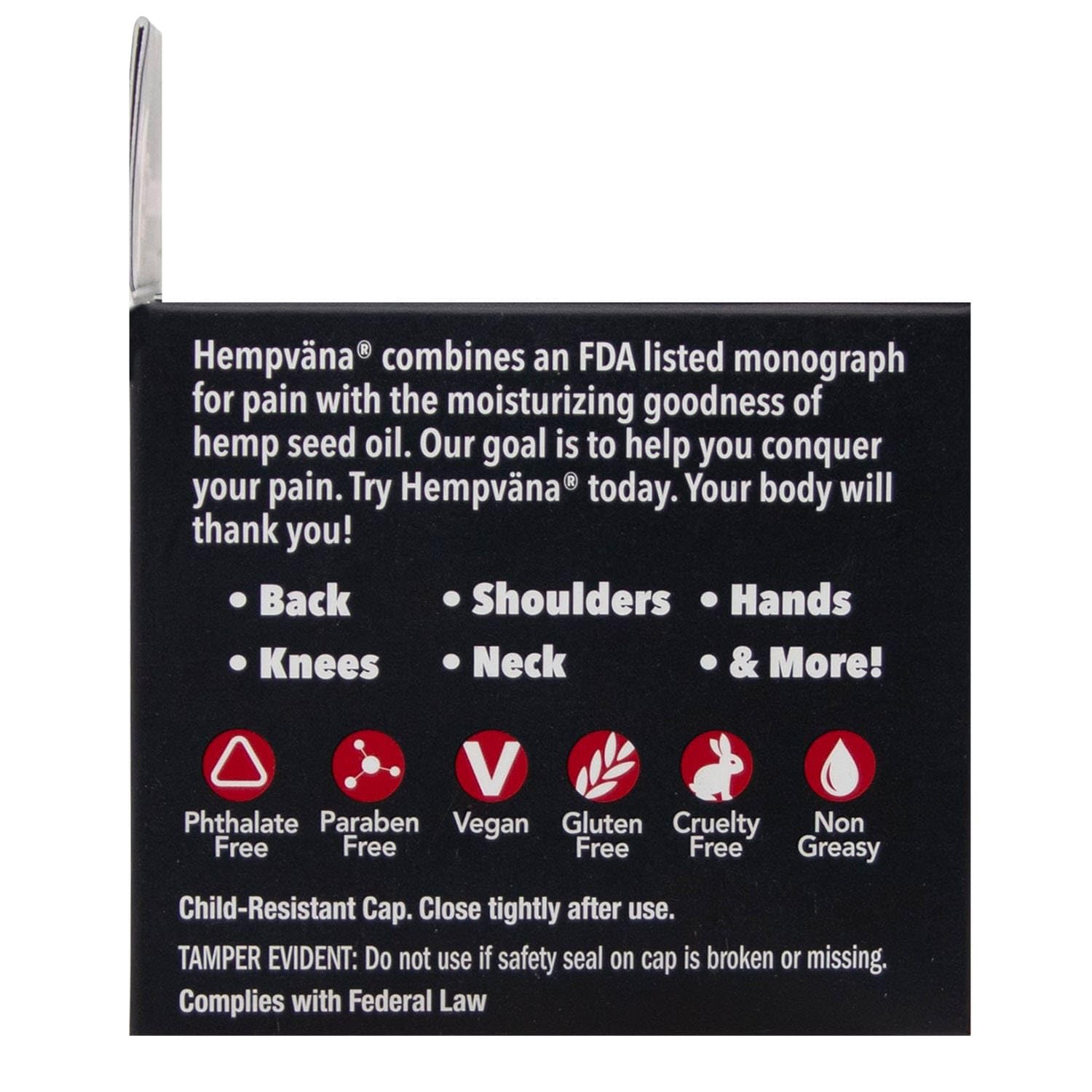 Uso diario de Hempvana Platinum Lidocaine para zonas con molestias