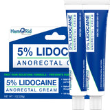 HemRid crema lidocaína 5% en tubo para alivio inmediato.