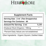 Herb Lore Shatavari envase de cuatro onzas para lactancia y bienestar