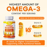 HERB PURE Omega-3 etiqueta sin regusto a pescado.
