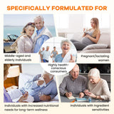HERB PURE Omega-3 fórmula limpia sin alérgenos ni aditivos innecesarios.