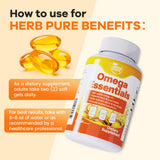 HERB PURE Omega-3 fabricado en Estados Unidos bajo GMP rigurosos.