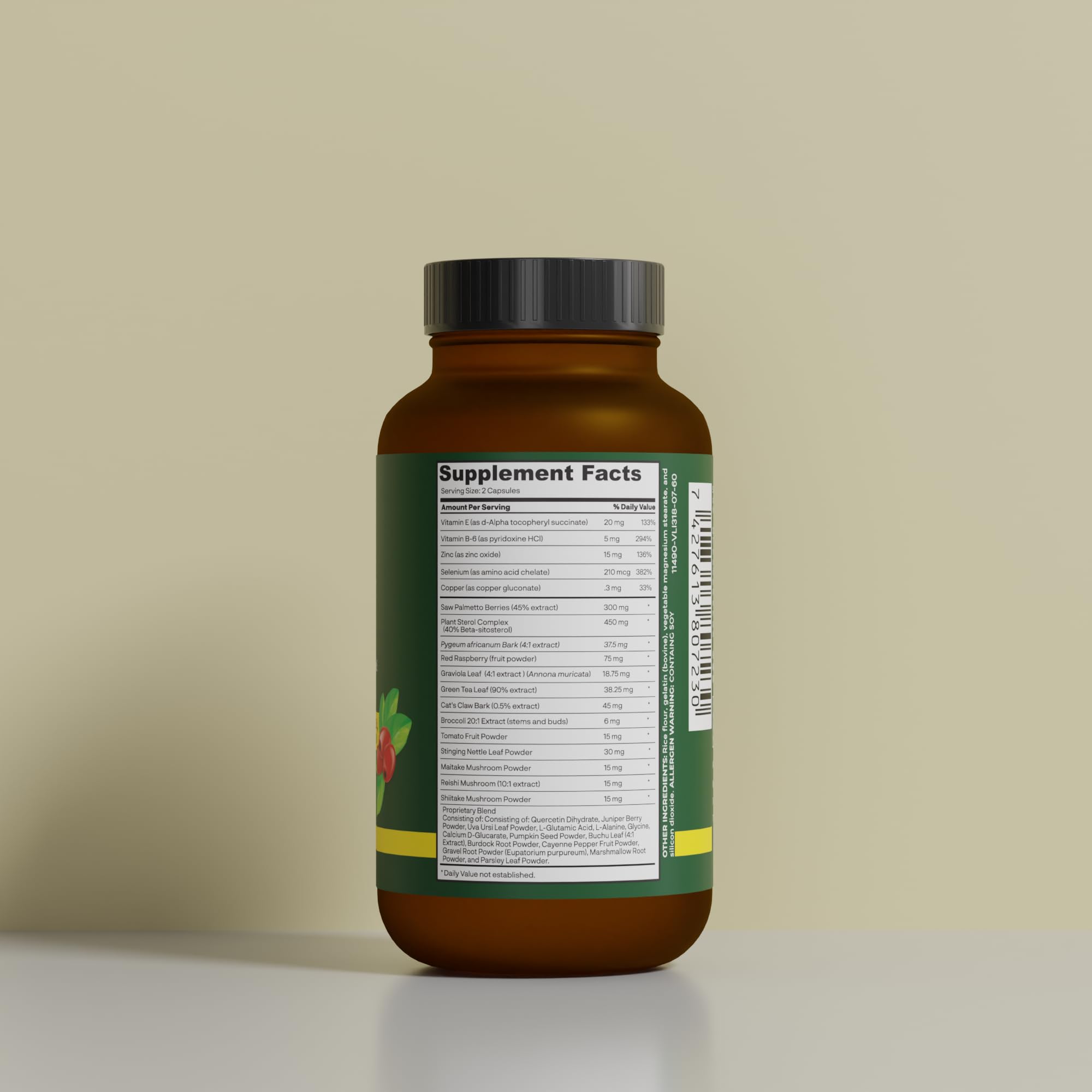 Herb Vitality Capsulas Detalle: cápsulas fáciles de ingerir y apilar en la rutina.