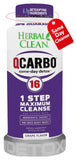 Herbal Clean Qcarbo16 botella de uva, detox con sabor agradable.