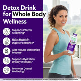 Verter Herbal Clean Qcarbo32 en un vaso