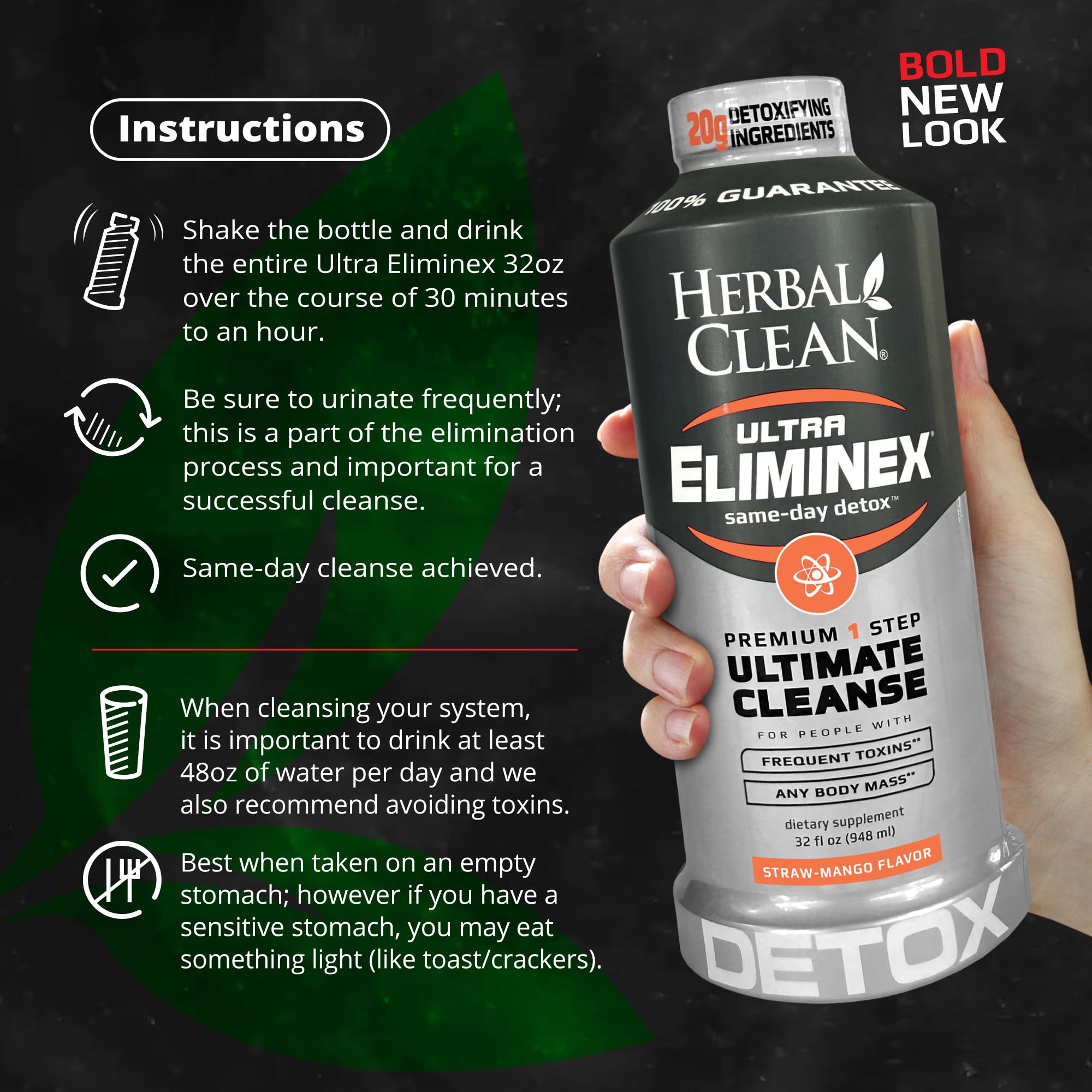 Sabor fresa-mango de Herbal Clean, experiencia de detox más agradable