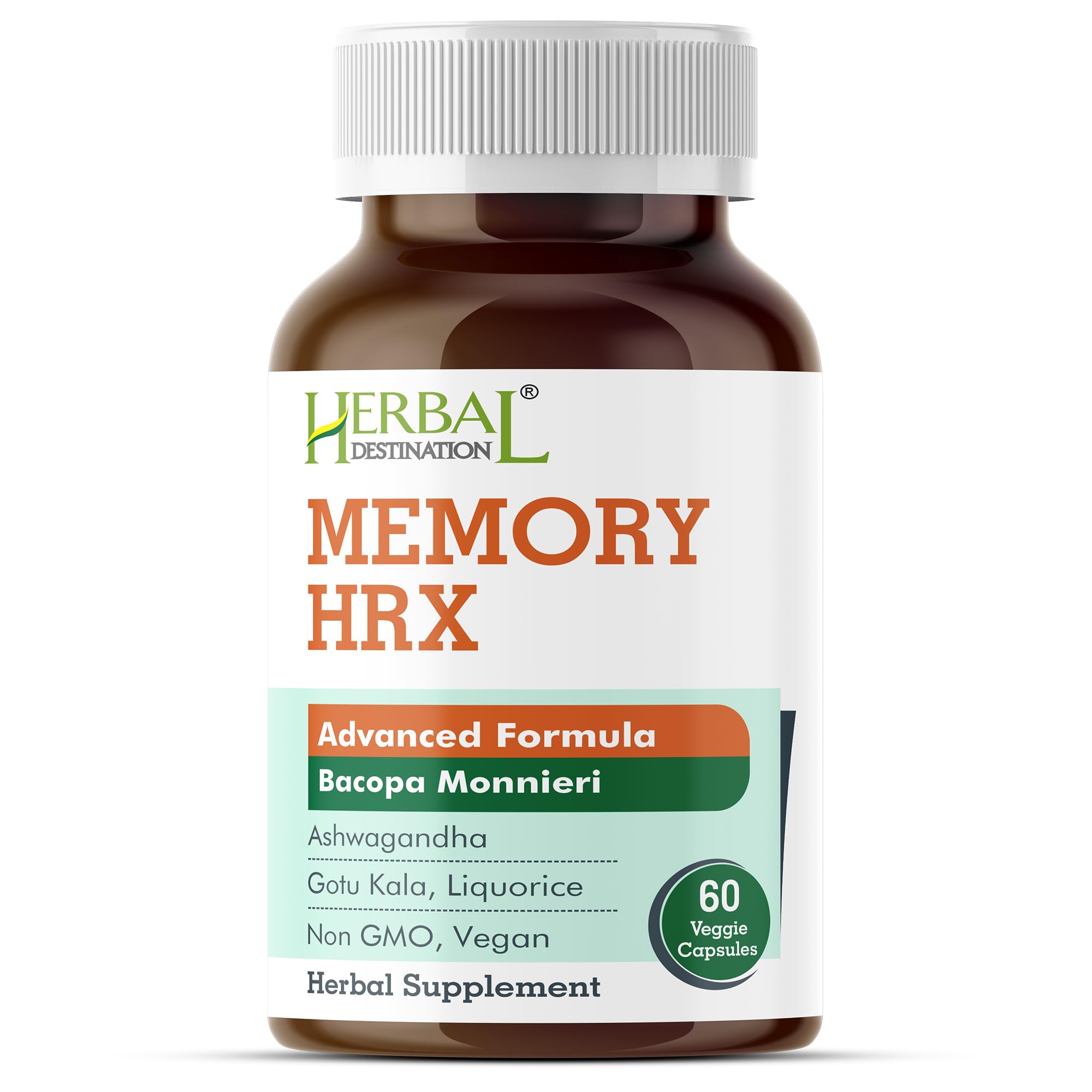 Herbal Destination Memory HRX: cápsulas vegetarianas listas para tu rutina de foco