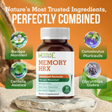 Herbal Destination Memory HRX: mano sosteniendo cápsulas para dosis diaria