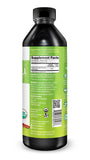 Etiqueta orgánica en la botella de Herbal Goodness Guanábana.