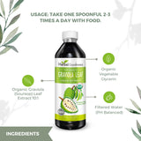 Sin GMO y libre de gluten en las gotas Herbal Goodness Guanábana.