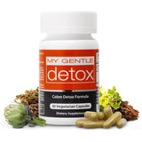 Botella de Herbal Nitro My Gentle Detox con cápsulas para uso diario.