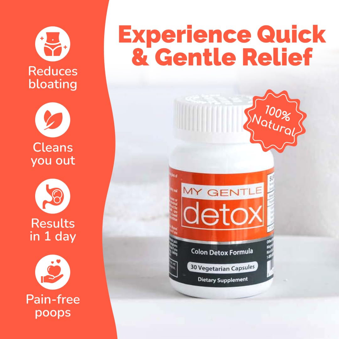 Etiqueta de Herbal Nitro My Gentle Detox con ingredientes naturales.