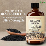 Herbal Organic Works aceite negro etíope nutre piel y fortalece el cabello.