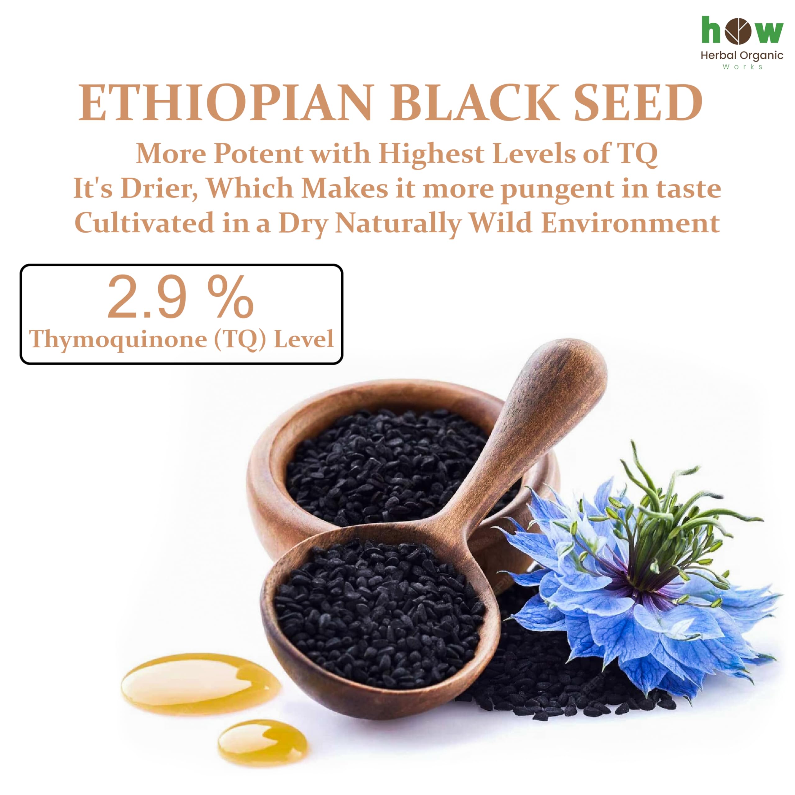 Herbal Organic Works etiqueta clara facilita elegir un aceite de calidad para uso diario.