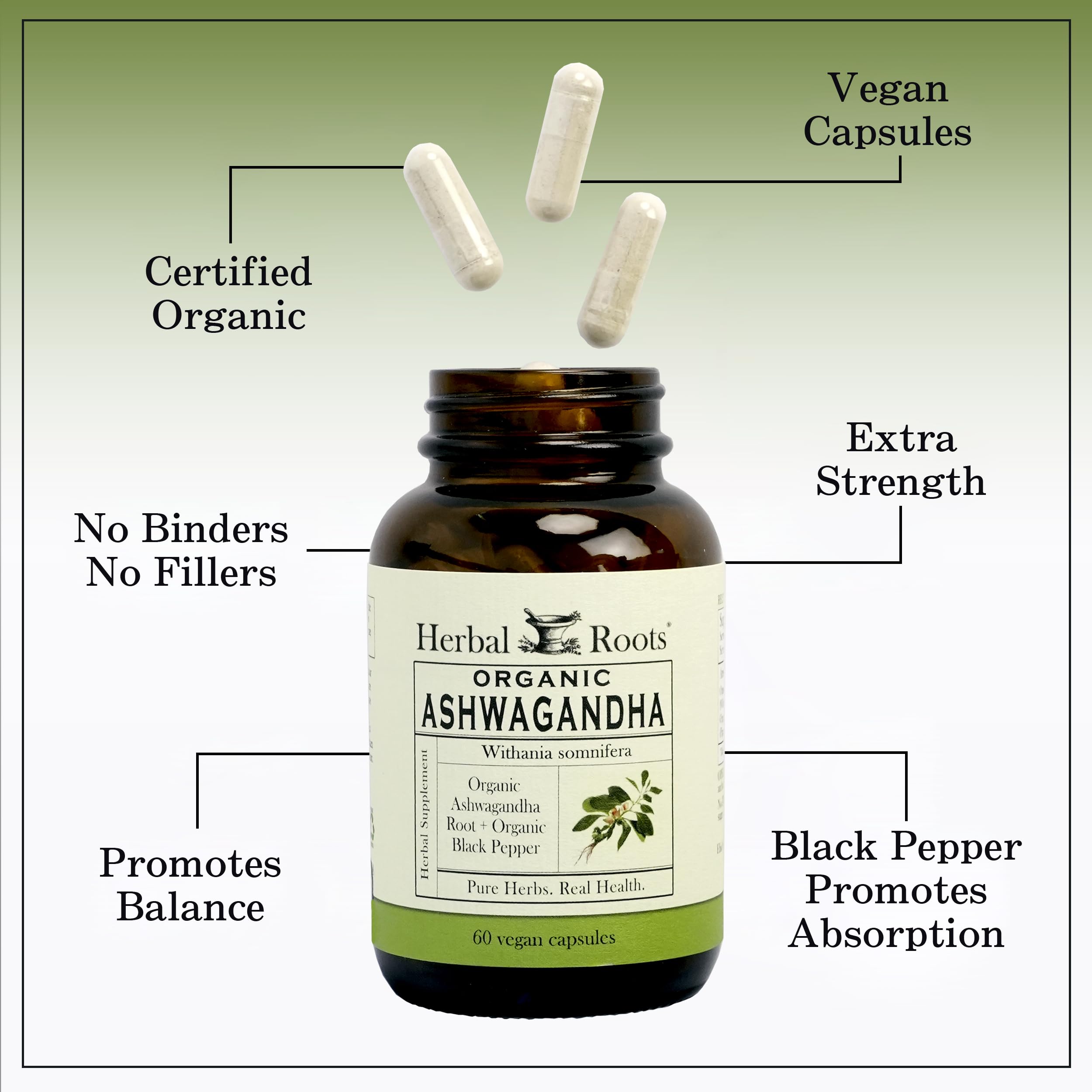 Cápsulas Herbal Roots en habitación, sueño más tranquilo