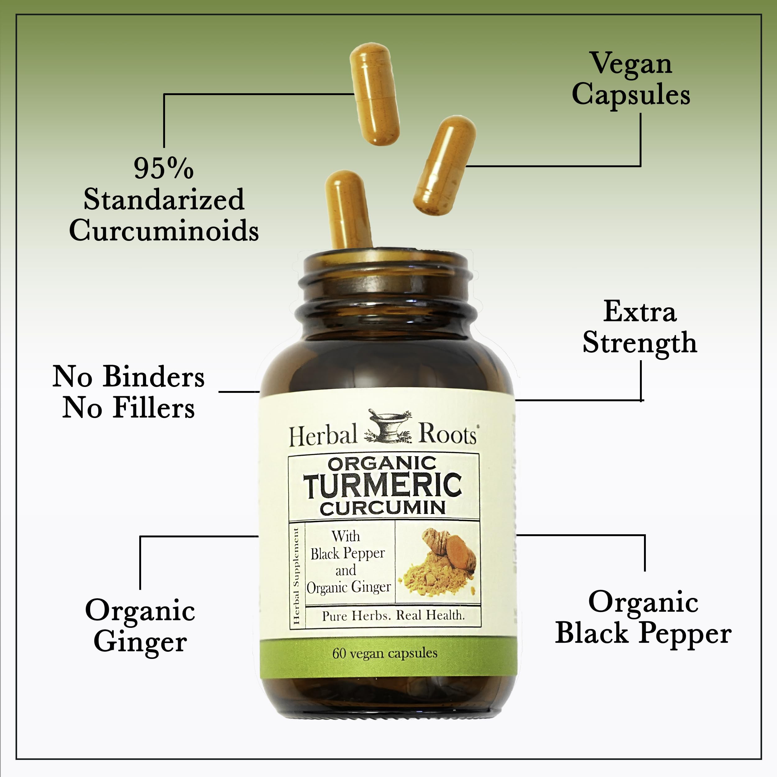 Herbal Roots: etiqueta cgmp que garantiza control de calidad.