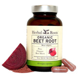 Herbal Roots remolacha organica en capsulas veganas para uso diario
