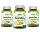 Herbal Secrets Bromelina 500 mg en cápsula para apoyo digestivo diario.