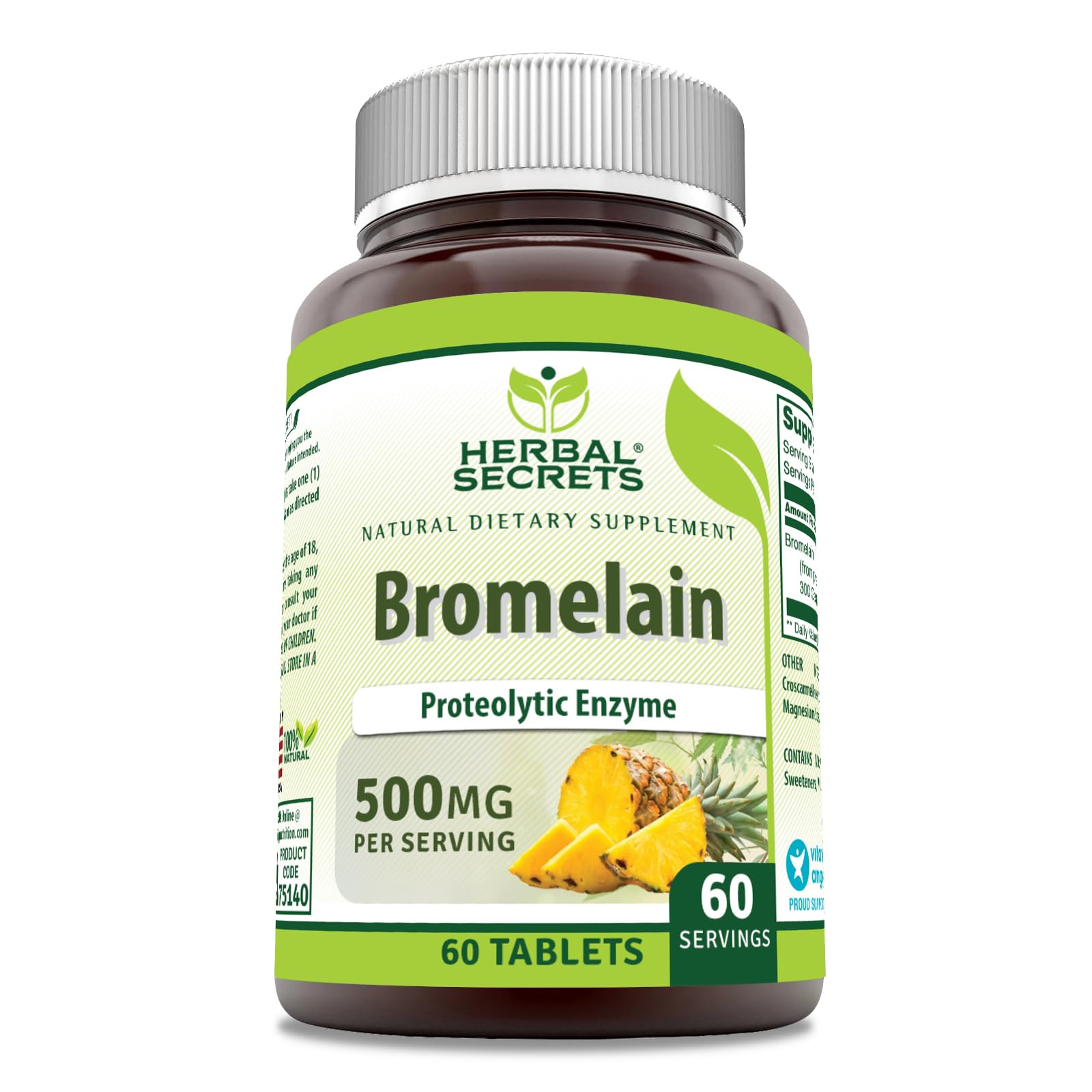 Herbal Secrets bromelina 500 mg: tableta para uso diario