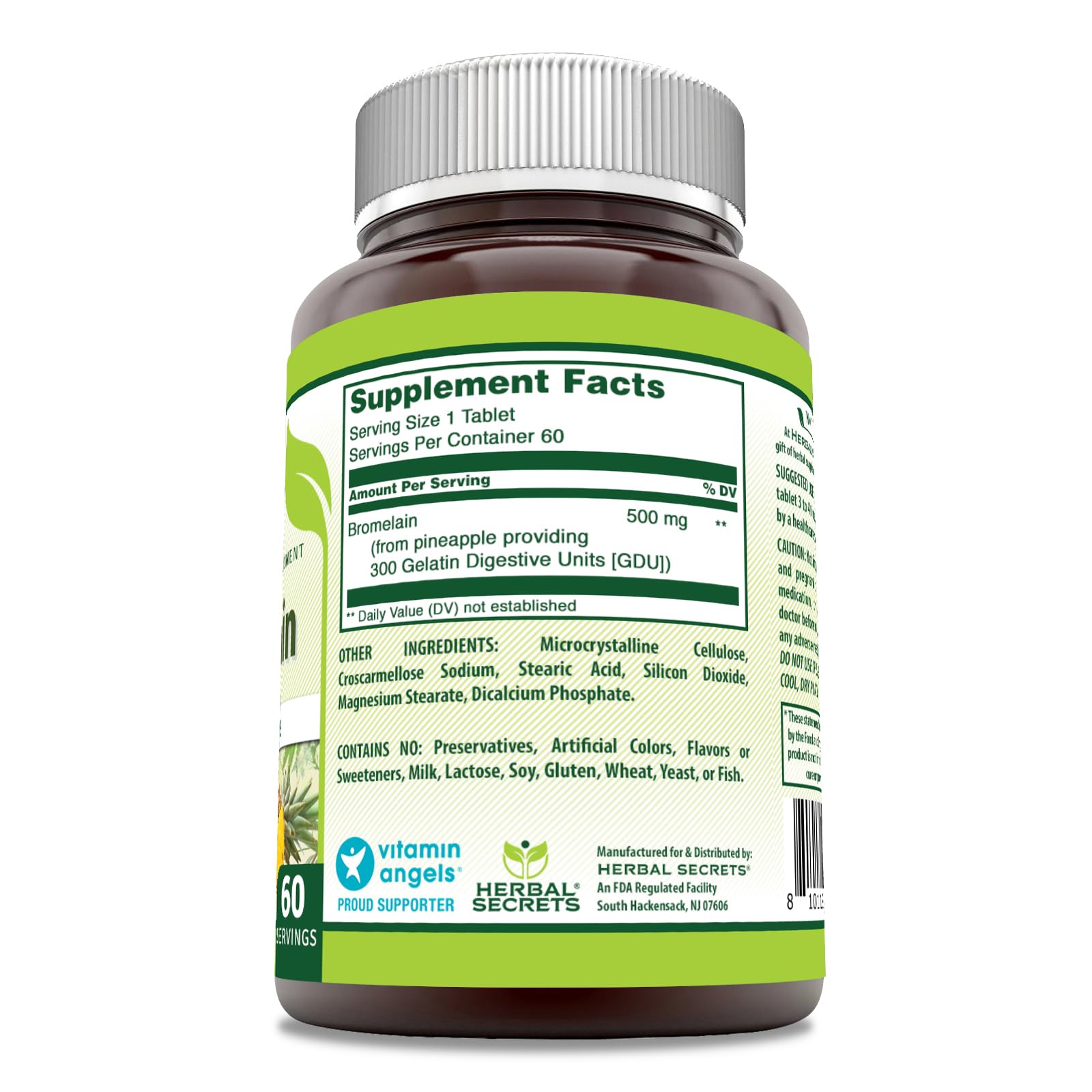 Envase Herbal Secrets con 60 tabletas fáciles de tragar