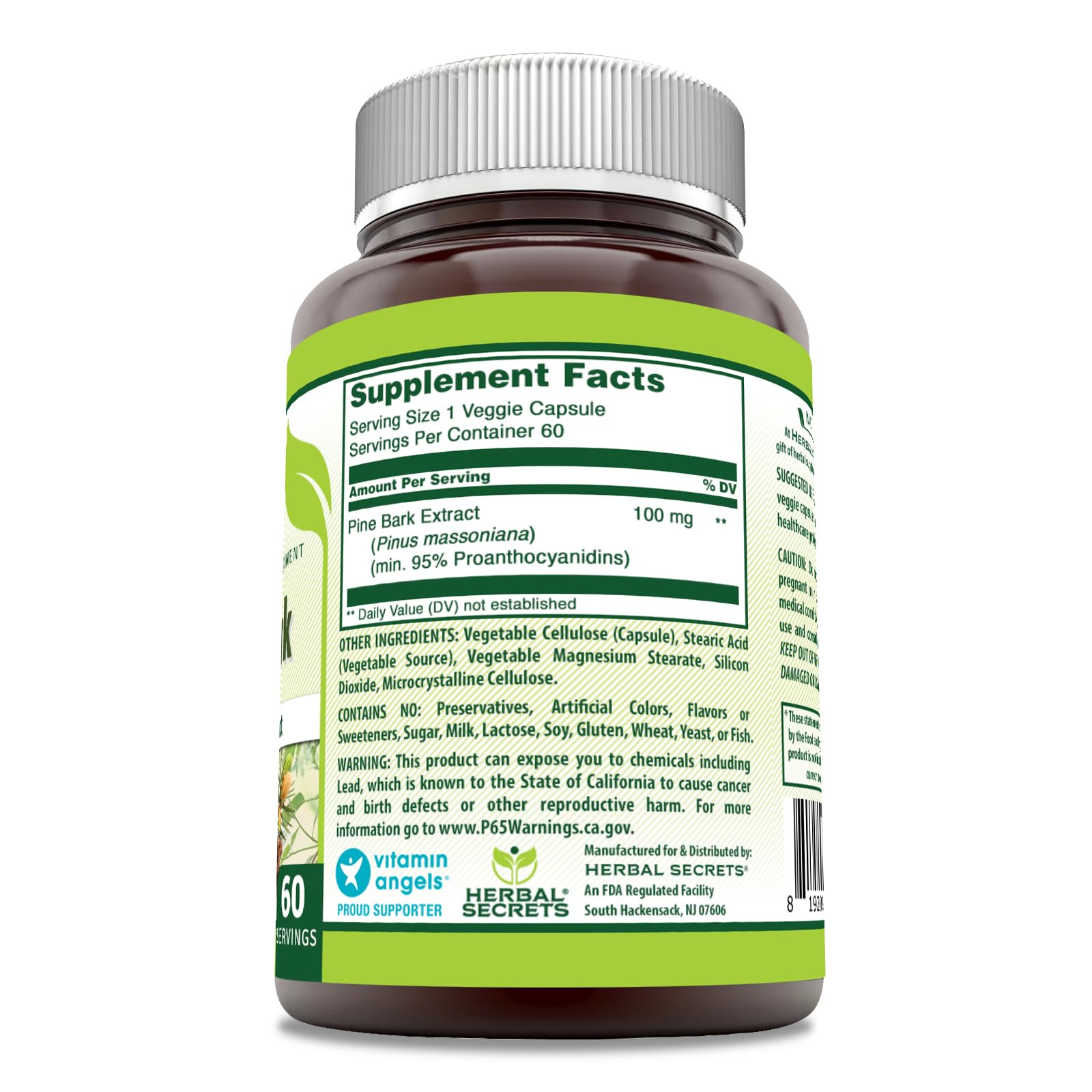Herbal Secrets cápsulas vegetarianas para uso diario y conveniencia