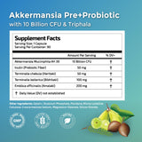 Producto Herbal Wisdom Akkermansia Probiotico sin gluten para mayor tolerancia.