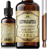 HERBALICIOUS Ashwagandha: gotas en botella para apoyo al estrés y calma diaria.