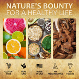 HERBALICIOUS Etiqueta del producto, información clara.