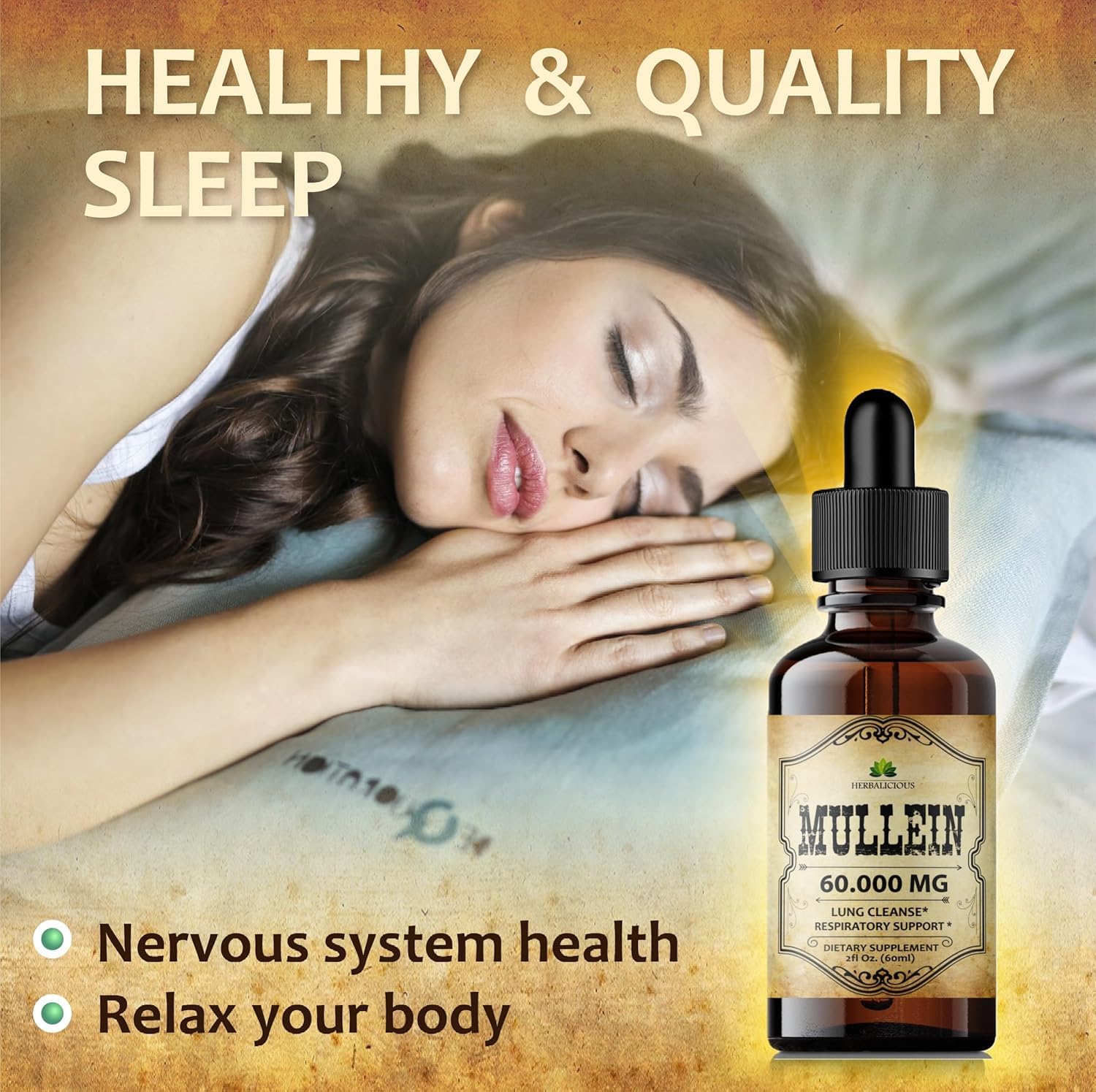 Formulacion limpia Herbalicious Verbascum con agua destilada para inhalaciones suaves