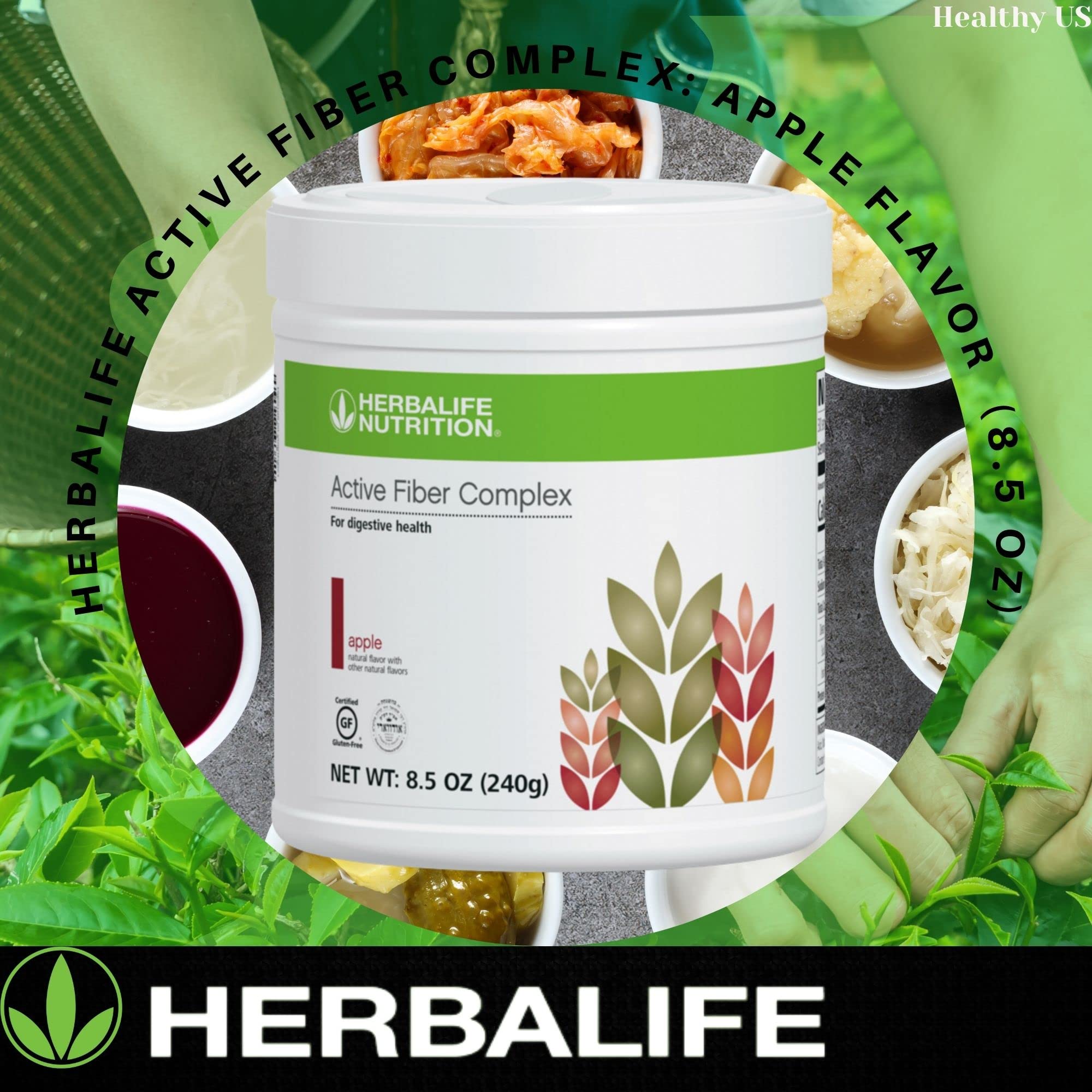 Herbalife Active Fiber Complex Manzana, cuchara medidora incluida, facilita la dosificación diaria.