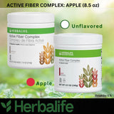 Herbalife Active Fiber Complex Manzana, porción individual lista para transportar y usar en viajes.
