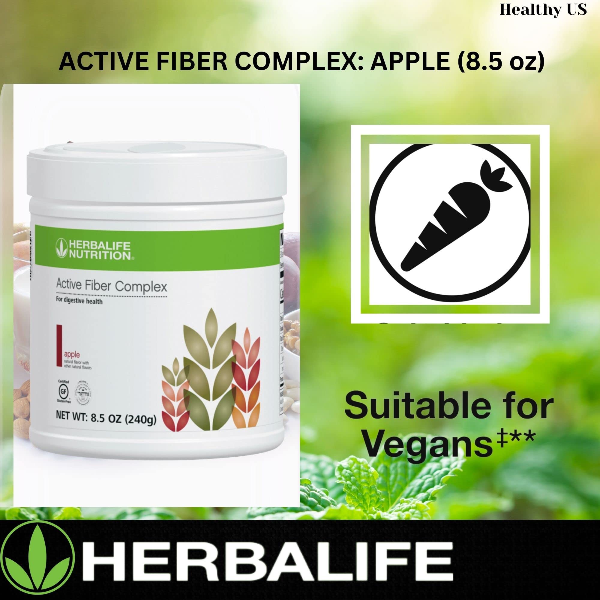 Herbalife Active Fiber Complex Manzana, taza lista para beber durante la rutina diaria.