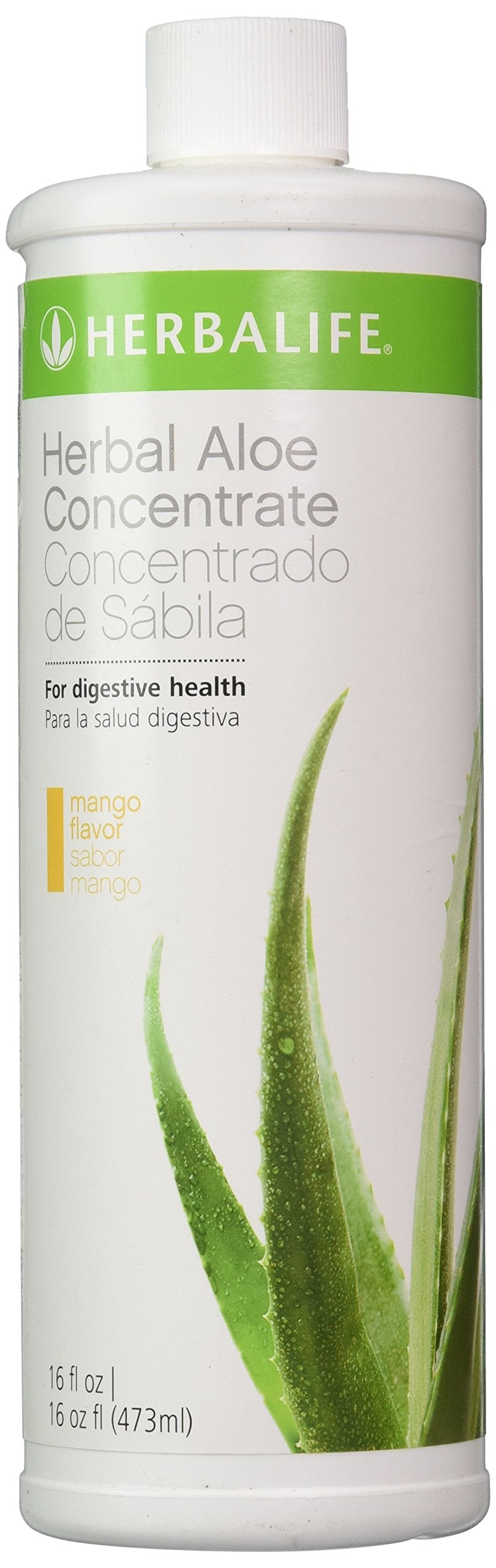 Herbalife Aloe Mango: botella, apoyo digestivo y sabor tropical.