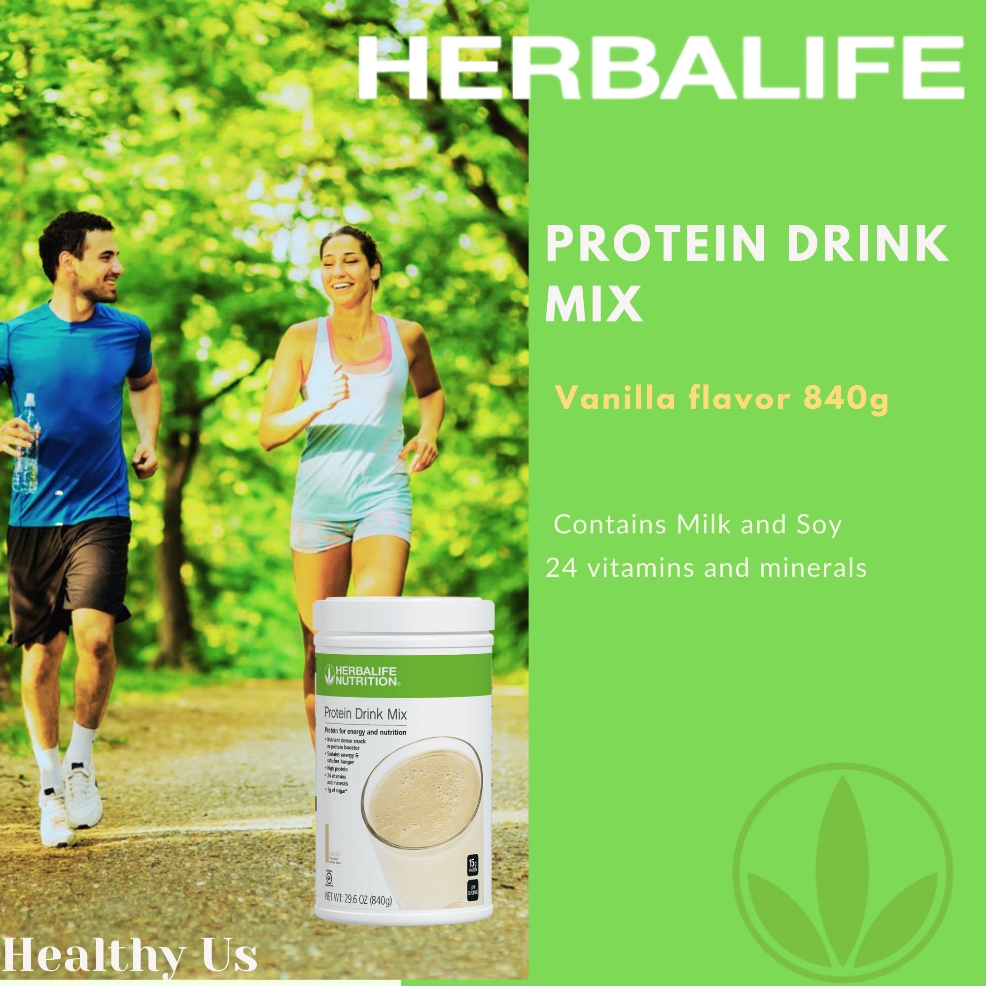 Envase práctico de Herbalife para almacenar y dosificar.