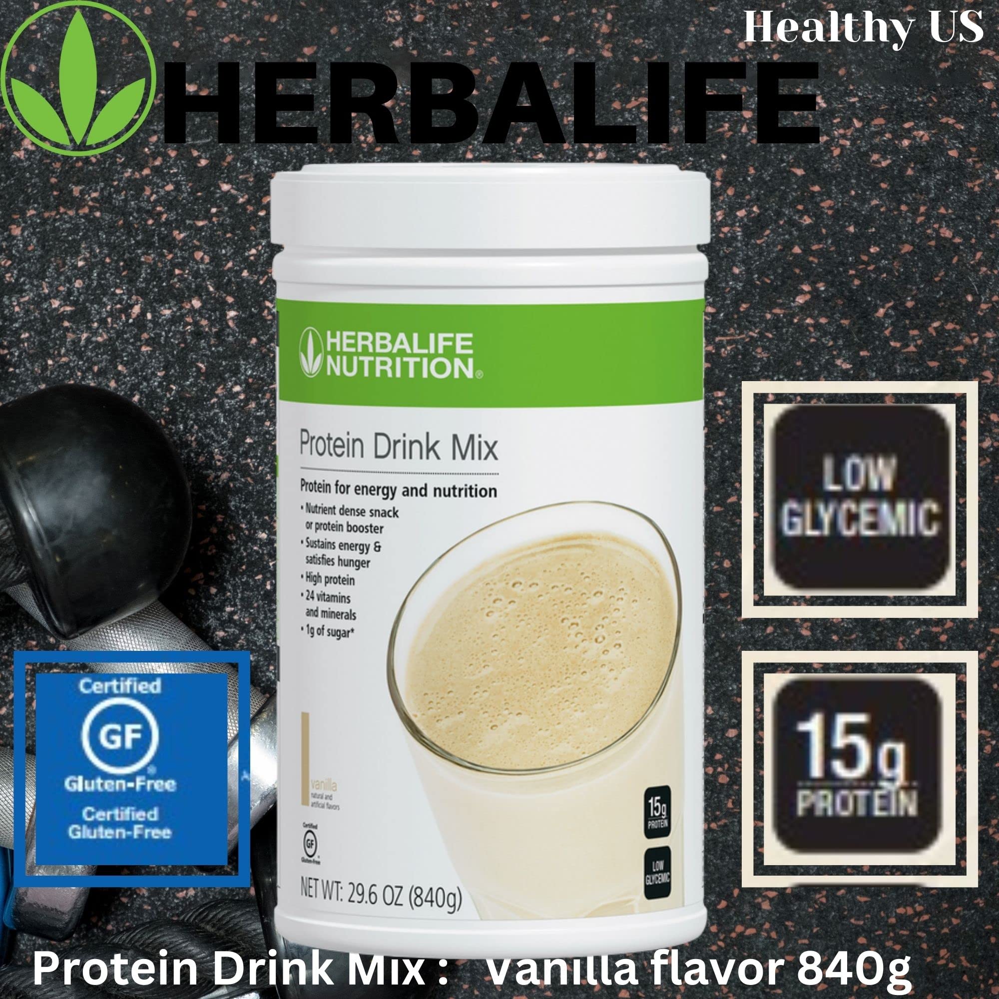 Ingredientes de proteína Herbalife para un snack equilibrado.