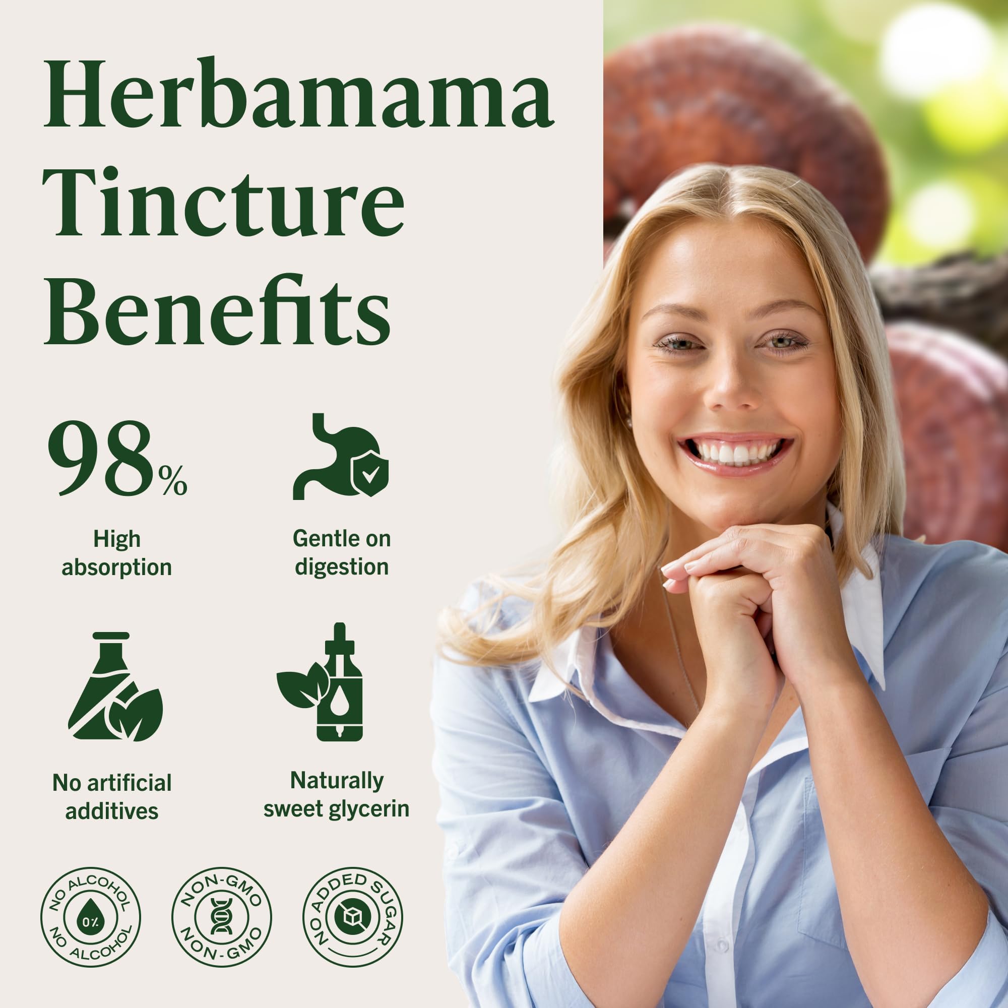 HERBAMAMA sin gluten y sin OGM, apto para dietas diversas.