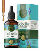 HERBAMAMA Lobelia tintura botella: posible apoyo al bienestar respiratorio diario.